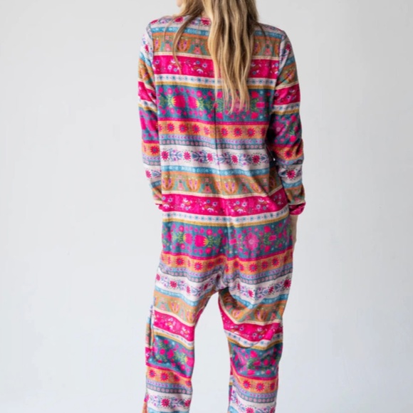 Natural Life Fleece Onesie Pajamas xl- fun, cozy, colorful - Picture 4 of 10